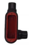 Crouse-Hinds Caja Condulet LR-27 DBR, 2 Puertos, 3/4", Aluminio