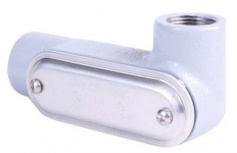 Crouse-Hinds Caja Condulet Ovalada Forma LR, 2-1/2", Aluminio