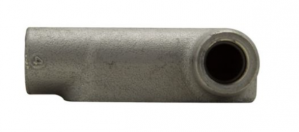 Crouse-Hinds Caja Condulet LR-87 CG SA, 2 Puertos, 3", Aluminio