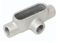 Crouse-Hinds Caja Condulet T-107 DBR, 3 Puertos, 4", Aluminio