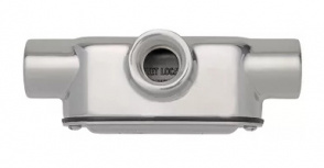 Crouse-Hinds Caja Condulet T88SS, 3 Puertos, 3", Acero