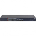 Switch Dahua Gigabit Ethernet DH-CS4218-16ET-135, 16 Puertos 10/100 (PoE) + 2 Puertos 10/100/1000 + 2 Puertos SFP, 135W, 7.2Gbit/s, 8000 Entradas - Administrable