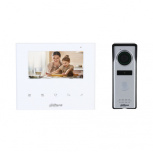 Kit de Videoportero DHI-KTA04, Monitor 4.3", Alámbrico, Blanco