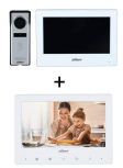 Dahua Videoportero/Interfon DHI-KTH01+DHI-VTH1020J, 7", Altavoz, Alámbrico, Gris/Blanco