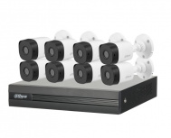 Dahua Kit de Vigilancia KITXVR1B08- I+8-B2A21 de 8 Cámaras CCTV Bullet con Grabadora de 8 Canales