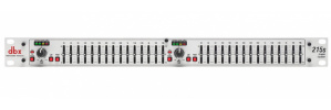 DBX Ecualizador Gráfico 215S, 2 Canales, 15 Bandas, Plata