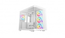 Gabinete DeepCool CG530U, Midi-Tower, ATX/Micro-ATX/Mini-ITX, USB 3.0, sin Fuente, 4 Ventiladores Instalados, Blanco