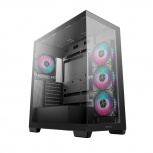 Gabinete DeepCool CG580 4F, Midi-Tower, ATX/Micro-ATX/Mini-ITX, USB 3.0, sin Fuente, 4 Ventiladores Instalados, Negro