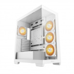 Gabinete DeepCool CG580 4F, Midi-Tower, ATX/Micro-ATX/Mini-ITX, USB 3.0, sin Fuente, 4 Ventiladores Instalados, Blanco image