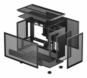 Gabinete DeepCool CH260, Micro-Tower, Micro-ATX/Mini-ITX, USB 3.0, sin Fuente, sin Ventiladores Instalados, Negro - Imagen adicional 9