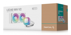 DeepCool LE240 V2 Enfriamiento Líquido para CPU, 2x 120mm, hasta 2100RPM, Blanco image