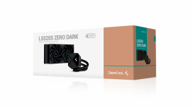 DeepCool LS520 Zero Dark Enfriamiento Líquido para CPU, 2x 120mm, hasta 2250RPM, Negro  image