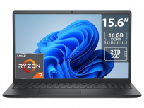 Laptop Dell Inspiron 3535, 15.6" 1920x1080 Full HD, AMD Ryzen 7 7730U, 16GB, 2TB SSD, Windows 11 Home, Inglés - Imagen del combo