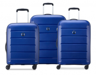 Delsey Kit de Maletas 00310198622, 20"/24"/28", Azul, 3 Piezas