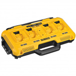 DeWALT Cargador para 4 Baterías Ión de Litio DCB104, 12/20V