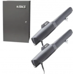 DKS DoorKing Operador ATS para Puerta Abatible Doorking Kit 6006, 5 Metros, hasta 226kg