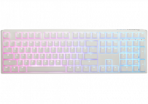Teclado Gamer Ducky ONE 3 AURA LED RGB, Teclado Mecánico, Cherry MX Red, Alámbrico, USB, Blanco, Inglés