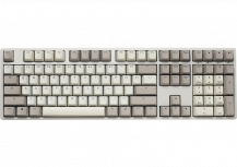 Teclado Ducky Origin Vintage, Teclado Mecánico, Cherry MX Red, Alámbrico, USB, Gris, Inglés
