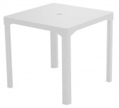 Duna Mesa Fija Forte, 78cm x 78cm, Blanco