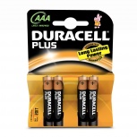 Duracell Pilas AAA Plus, 1.5V, 4 Piezas