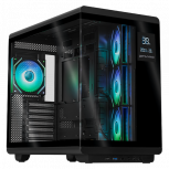 Gabinete DXT Gaming Titan X, Midi-Tower, ATX/Micro-ATX/Mini-ITX, USB 2.0/3.0, sin Fuente, 4 Ventiladores Instalados, Negro