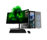 Computadora Gamer Dxt Gaming CM-01035, AMD Ryzen 9 9900X, NVIDIA GeForce RTX 5070 TI, 32GB, 2TB SSD, Wi-Fi, Windows 11 Prueba + Teclado/Mouse/Monitor de 34