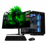 Computadora Gamer DXT Gaming CM-01043, AMD Ryzen 9 9950X, NVIDIA GeForce RTX 5090, 32GB, 1TB SSD, Wi-Fi, Windows 11 Prueba + Teclado/Mouse/Monitor de 34" - Imagen del combo