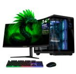 Computadora Gamer DXT Gaming CM-01062, Intel Core Ultra 9 285K, NVIDIA GeForce RTX 5070 Ti, 32GB, 1TB SSD, Wi-Fi, Windows 11 Prueba + Teclado/Mouse/Monitor de 34"
