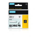 Dymo Cinta Rhino IND Negro, Transferencia Térmica, 19mm x 5.5 Metros, 1 Rollo