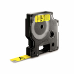 Dymo Cinta 45018 Negro sobre Amarillo, Transferencia Térmica, 12 mm x 7 Metros, 1 Pieza