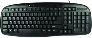 Teclado Easy Line 993384, Alámbrico, USB, Negro (Español)
