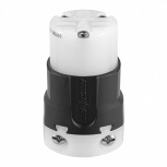 Eaton Conector de Nylon AH5669, 15A, 250V, NEMA 6-15R, Negro/Blanco