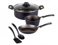 Ekco Batería de Cocina 918917, Aluminio, Antiadherente, 6 Piezas