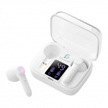ELE-GATE Audífonos Intrauriculares con Micrófono EAR.BT.J60, Inalámbrico, Bluetooth, Blanco