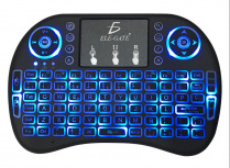 ELE-GATE Teclado TC.09.P, Inalámbrico, Negro