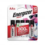 Energizer Pila AA, 1.5V, 8 Piezas