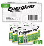 Energizer Pila AA Recargable, 1.2V, 12 Piezas