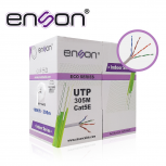 Enson Bobina de Cable Ethernet Cat5e, UTP, 305 Metros