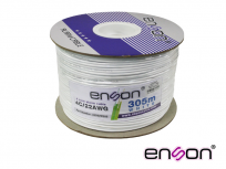 Enson Bobina de Cable Alarma 33202W305 4C/22W PRO-II, 305 Metros, Blanco