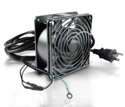 Ventilador Enson ENS-FAN-120, 120mm, 1200RPM, Negro 