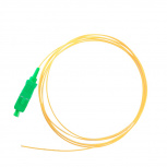 Enson Conector de Fibra Óptica SC/APC Simplex Monomodo, 1.5 Metros, Verde/Amarillo