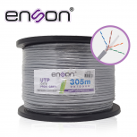 Enson Bobina de Cable Ethernet Cat6, UTP, 305 Metros