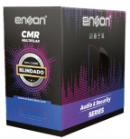 Enson Bobina de Cable para Audio y Seguridad, 305 Metros, Gris