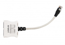 Enson Cable Patch Cat5e/Cat6 UTP RJ-45 Macho - 2x RJ-45 Hembra, 15cm, Negro/Blanco, 2 Piezas