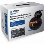 Epcom Kit de Vigilancia B8-KIT-CV/AT de 4 Cámaras CCTV Bullet con Grabadora de 4 Canales