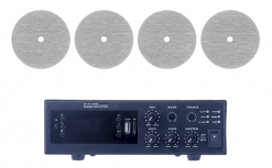 Epcom Amplificador de Audio EPB120E, Alámbrico, 1 Canal, Terminales de Abrazadera, 110V