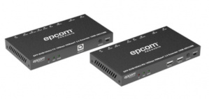 Epcom Kit Extensor de Video 4K HDMI Alámbrico CAT6a/7, 1x HDMI, 1x RJ-45, hasta 100 Metros