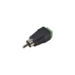 Epcom Conector Coaxial RCA Macho con Terminal Atornillable, Negro