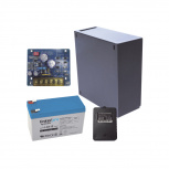Epcom Fuente de Poder para Cámara KIT16B2LK7, Entrada 24V, Salida 12V, 2.5A, Incluye Bateria de Respaldo, Transformador y Gabinete
