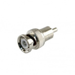 Epcom Conector Coaxial BNC en Línea RCA Macho - RG-59 Macho, Plata